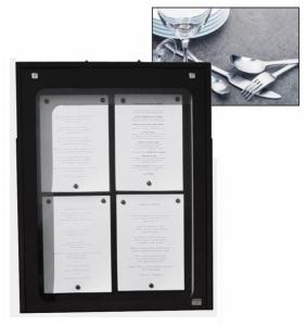 Porte menu extérieur mural