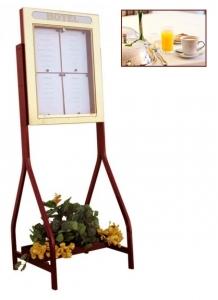 Porte menu extérieur sur pied