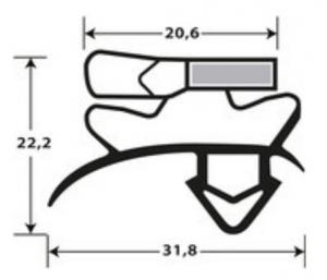 Profils PVC à clipser avec aimant JPC