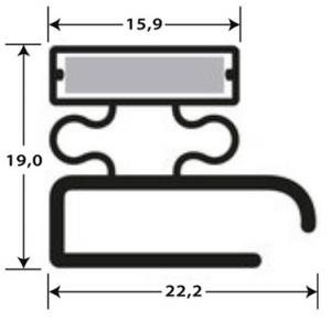 Profils PVC plats avec aimant JPF