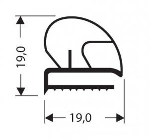 Profils PVC plats sans aimant JPF