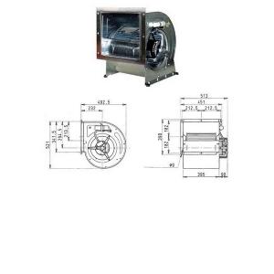 Ventilateurs centrifuges à double ouïe d'aspiration