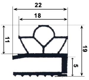 BOURRELET PVC SOUPLE 74 FERMATIC