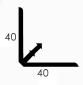 CONGÉ D'ANGLE FEMELLE PVC 40x40MM