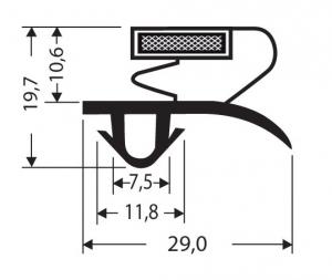 Profils PVC à clipser avec aimant JPC