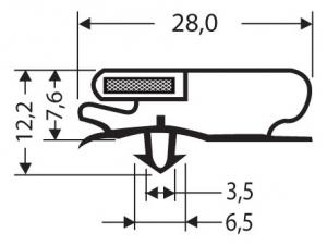 Profils PVC à clipser avec aimant JPC