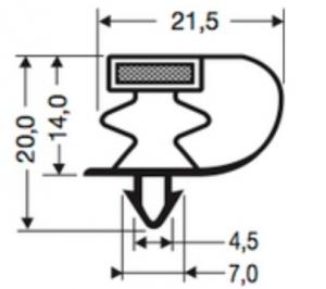 Profils PVC à clipser avec aimant JPC