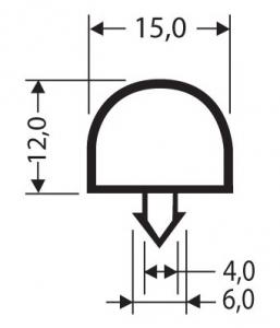 Profils PVC à clipser sans aimant JPC