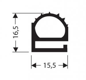Profils PVC plats sans aimant JPF