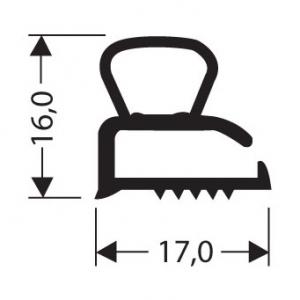 Profils PVC plats sans aimant JPF