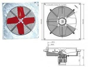 Ventilateurs sur embase carrée